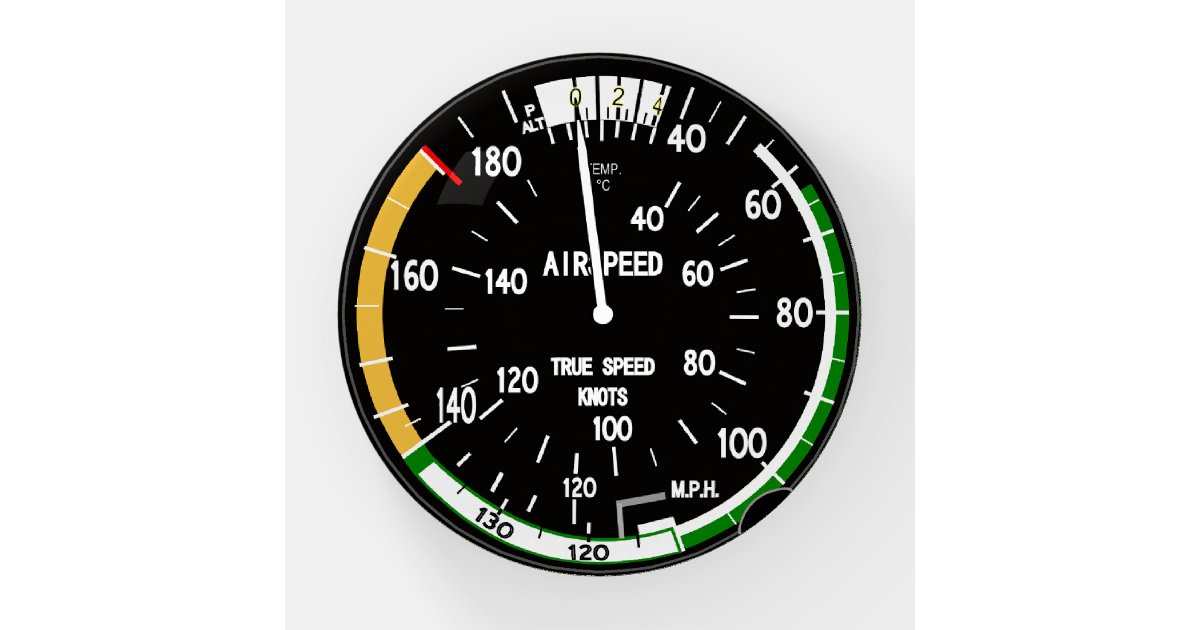 Aircraft Airspeed Indicator Paperweight | Zazzle
