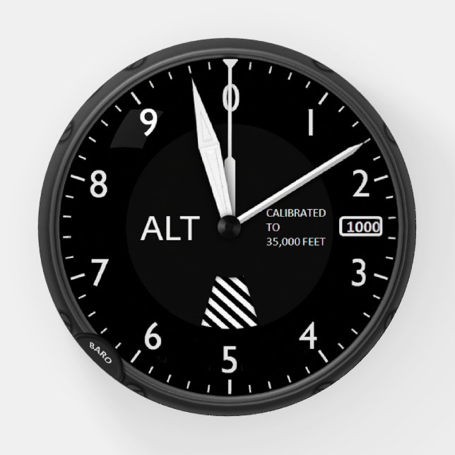 Aircraft Altimeter Paperweight (Front)