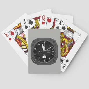 Aircraft Altimeter Poker Cards