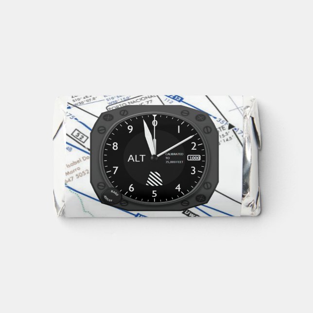 Aircraft Altimeter Sectional Map Hershey's Miniatures (Front)