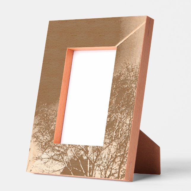 aircraft and tree on black engraved frames (Left)