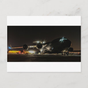 Aircraft at Night Postcard