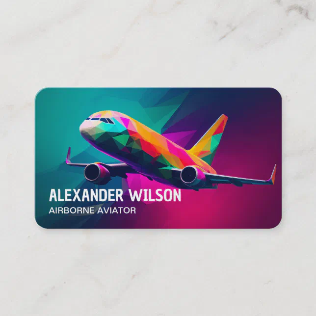 Aircraft Aviation Business Card Zazzle