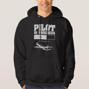 Aircraft Aviation Flying Plane Future Pilot Hoodie