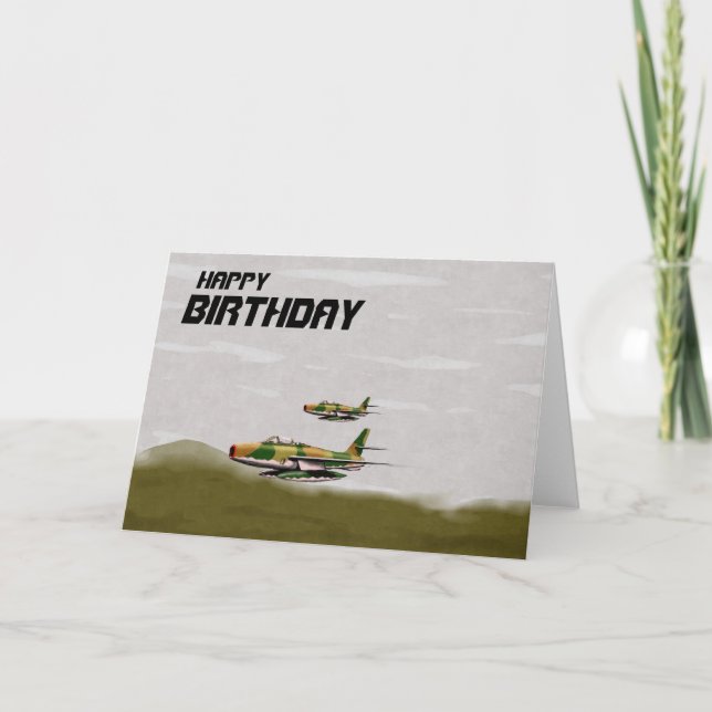 Aircraft Birthday Card (Front)