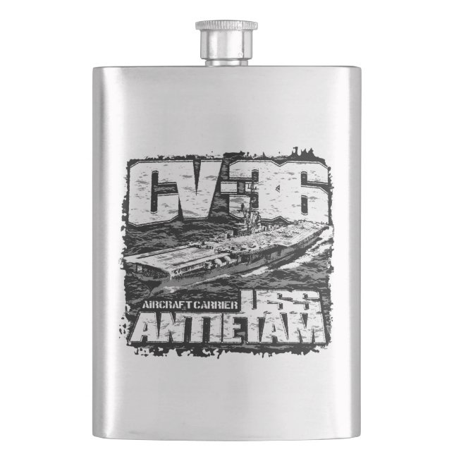 Aircraft carrier Antietam Flask (Front)