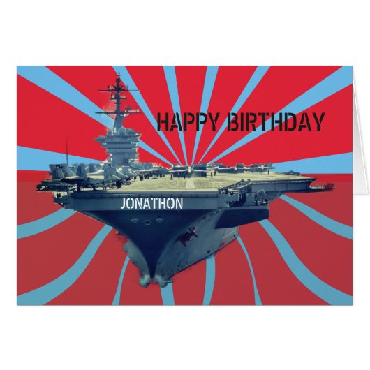 Aircraft Carrier Cards (Front Horizontal)