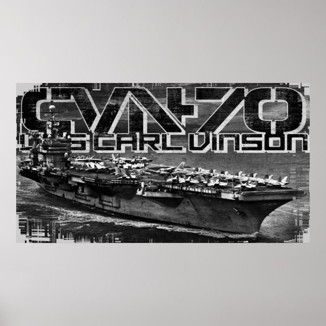 Aircraft carrier Carl Vinson Poster (Front)