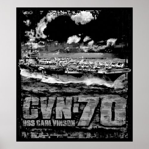 Aircraft carrier Carl Vinson Poster