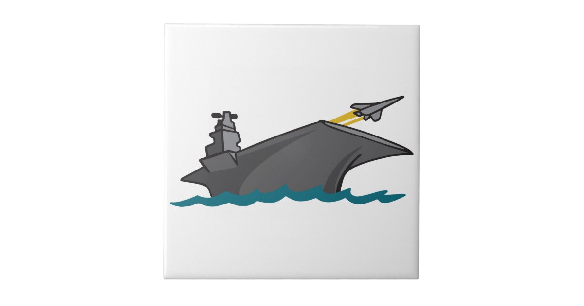 Aircraft Carrier Ceramic Tile | Zazzle