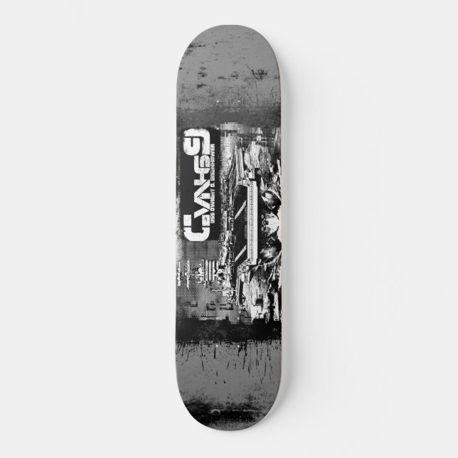 Aircraft carrier Dwight D. Eisenhower Skateboard Deck (Front)