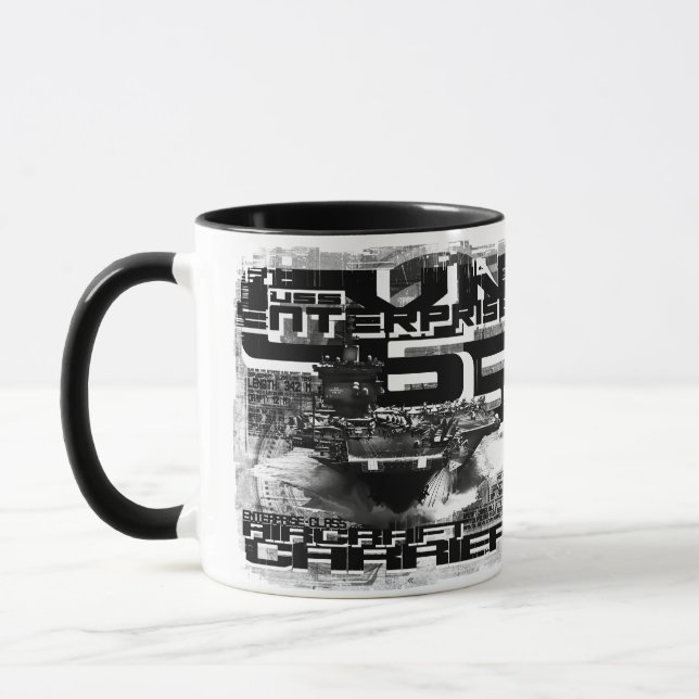 Aircraft carrier Enterprise Combo Mug (Left)