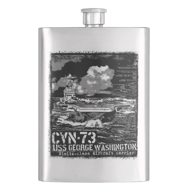 Aircraft carrier George Washington Flask (Front)