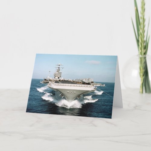 Aircraft Carrier Holiday Card