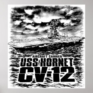 Aircraft carrier Hornet Poster