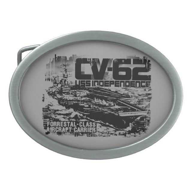 Aircraft carrier Independence Planetjill beltbuck Belt Buckle (Front)