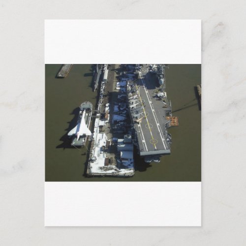 Aircraft Carrier Intrepid New York city Postcard