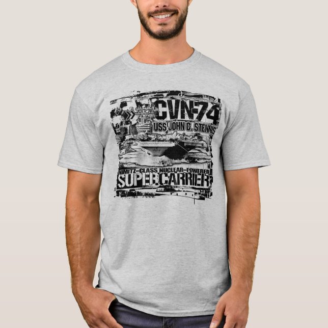 Aircraft carrier John C. Stennis T-Shirt T-Shirt (Front)