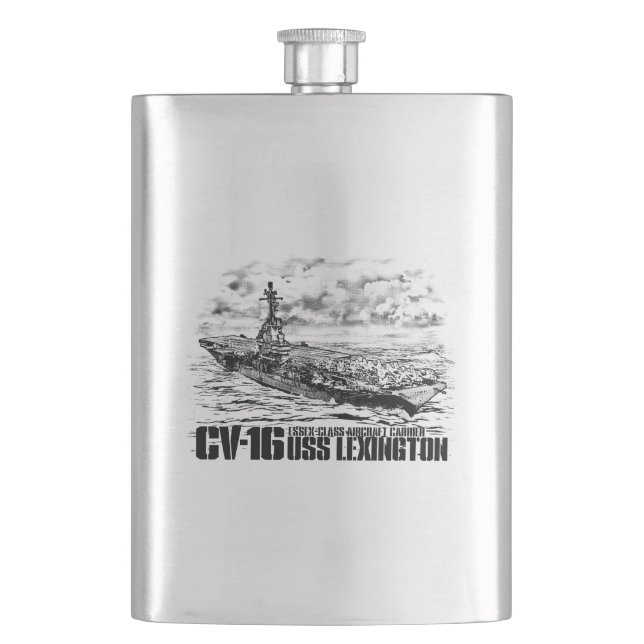 Aircraft carrier Lexington Pioc flask (Front)