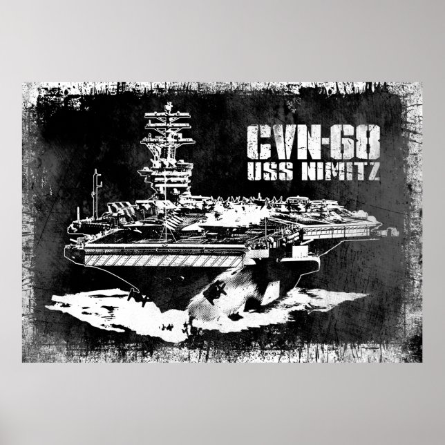 Aircraft carrier Nimitz Print (Front)