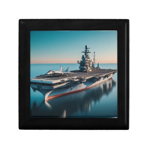 Aircraft Carrier on Patrol Gift Box
