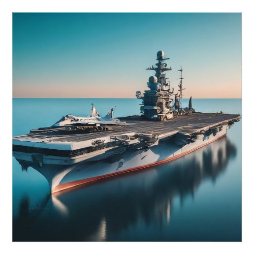 Aircraft Carrier on Patrol Photo Print
