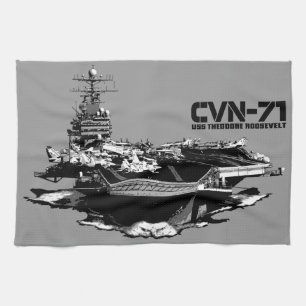 Aircraft carrier Theodore Roosevelt Dawsonsf kitc Kitchen Towel