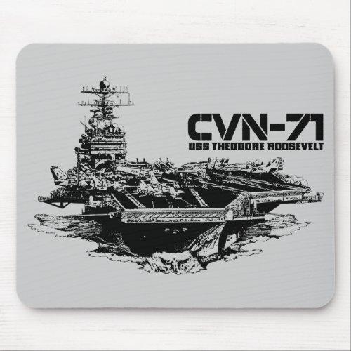 Aircraft carrier Theodore Roosevelt Mousepad