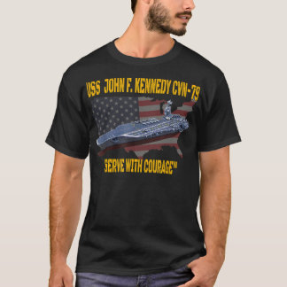 Aircraft Carrier USS John F. Kennedy CVN 79 Vetera T-Shirt