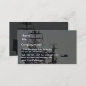 Aircraft Carriers Helicopters Ships Navy Sailors Business Card (Front/Back)