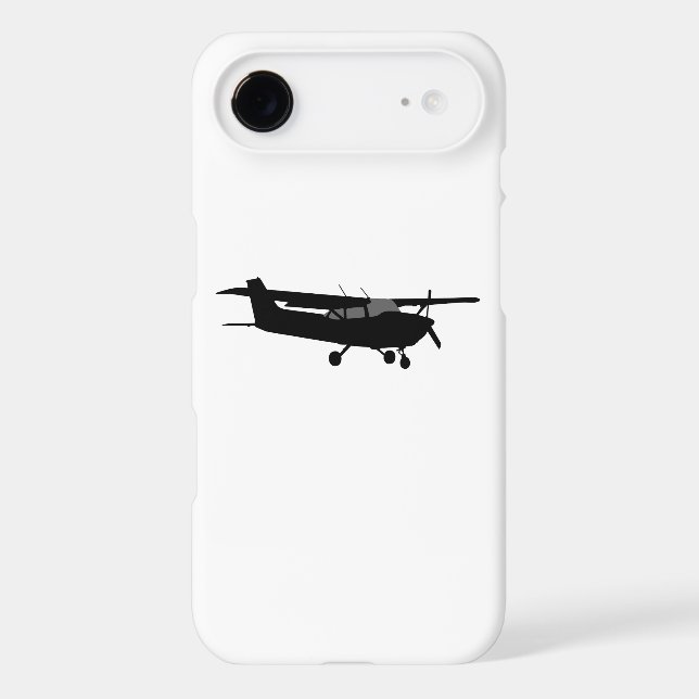 Aircraft Cessna Black Silhouette Flying Decor Case-Mate iPhone Case (Back)