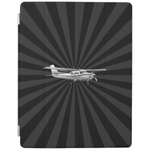 Aircraft Cessna Silhouette Flying Black Burst iPad Smart Cover