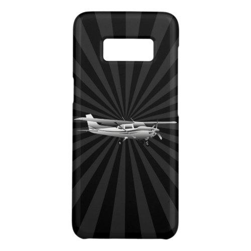 Aircraft Cessna Silhouette Flying Sunburst Decor Case_Mate Samsung Galaxy S8 Case