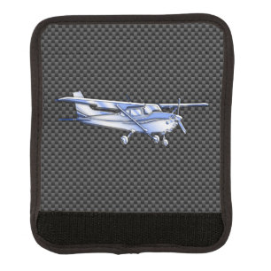 Aircraft Chrome Style Cessna Flying Carbon Fiber Luggage Handle Wrap