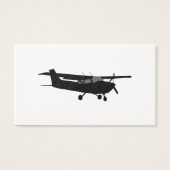Aircraft Classic Cessna Black Silhouette Flying (Front)