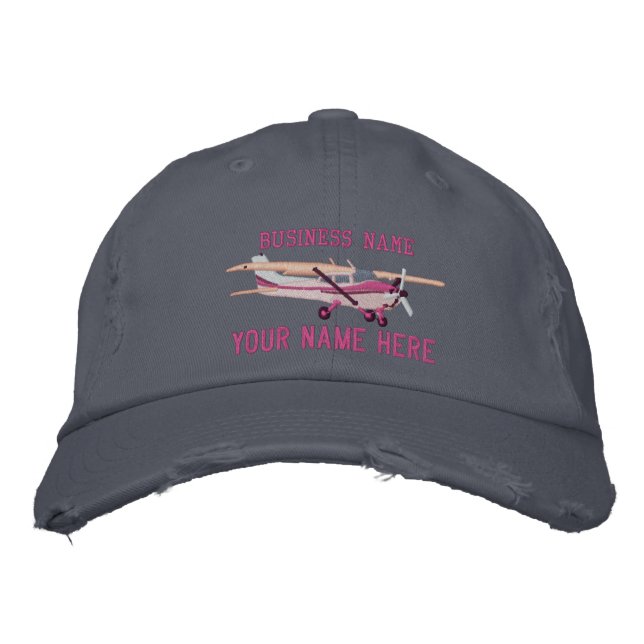 Aircraft Classic Cessna Custom Personalize This Embroidered Baseball Hat (Front)