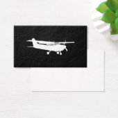 Aircraft Classic Cessna Silhouette Flying on Black (Desk)