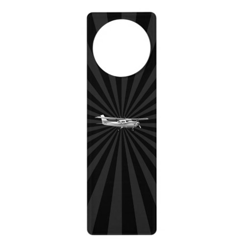 Aircraft Classic Cessna Silhouette Flying Sunburst Door Hanger