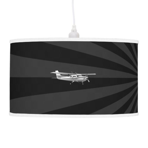 Aircraft Classic Cessna Silhouette Sunburst Pendant Lamp
