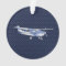 Aircraft Classic Chrome Cessna Blue Carbon Fiber
