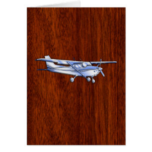 Aircraft Classic Chrome Cessna Flying Mahogany
