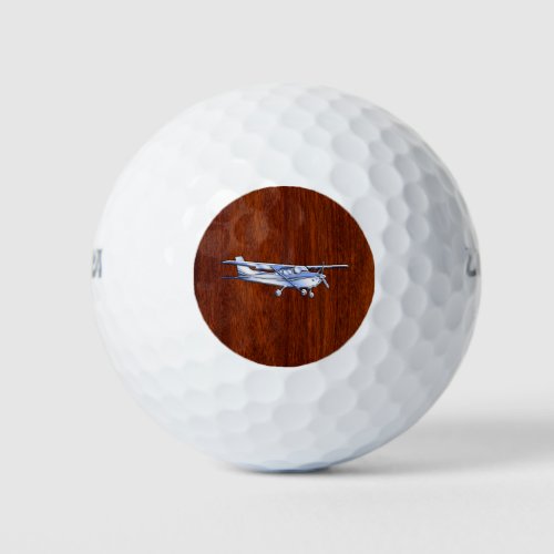 Aircraft Classic Chrome Cessna Flying Mahogany Golf Balls