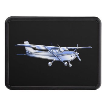 Aircraft Classic Silver Cessna Silhouette Flying Hitch Cover by AmericanStyle at Zazzle