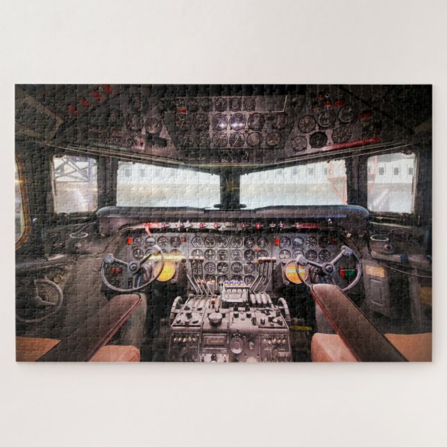 Aircraft cockpit jigsaw puzzle (Horizontal)