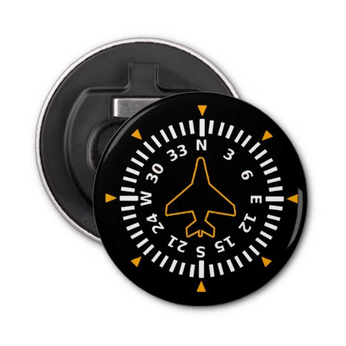 Aircraft Compass Flight Instrument  Bottle Opener