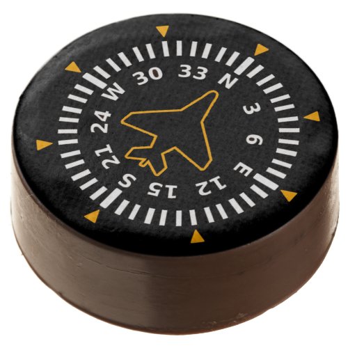 Aircraft Compass Flight Instrument Chocolate Covered Oreo