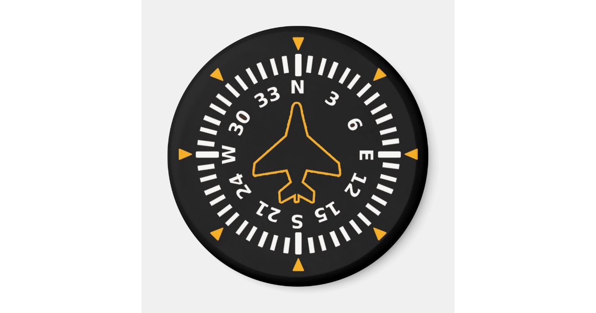 Aircraft Compass Flight Instrument Zazzle