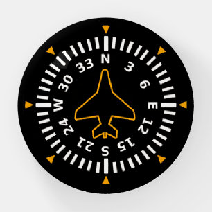 Aircraft Compass Flight Instrument Paperweight