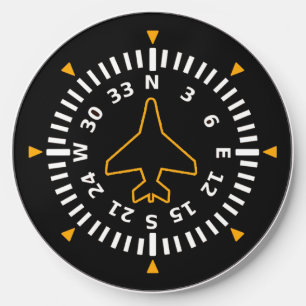 Aircraft Compass Flight Instrument Wireless Charger