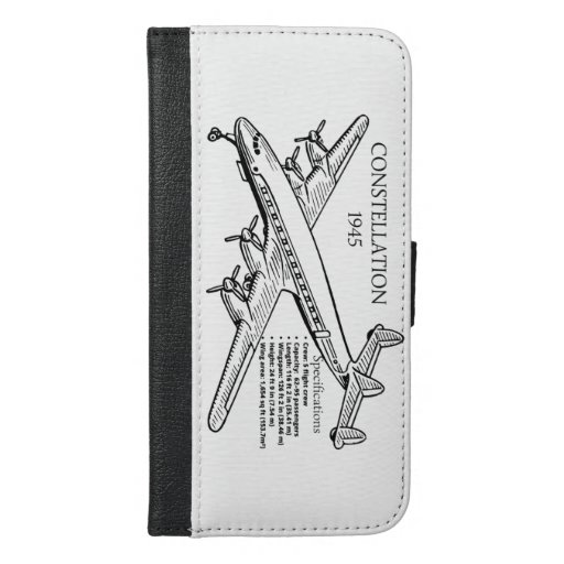 Aircraft Constellation iPhone 6/6s Plus Wallet Case